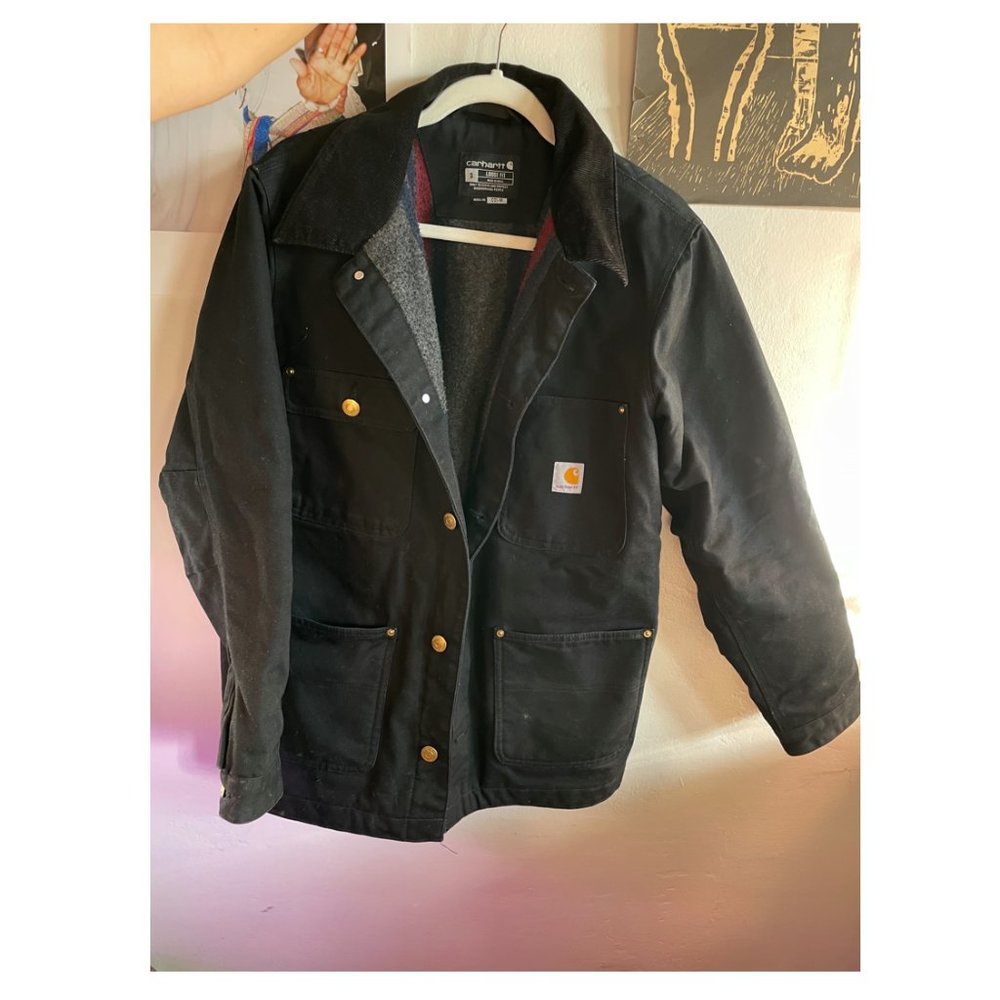 Carhart Loose Fit Firm Duck Cotton Blanket Lined Chore Coat